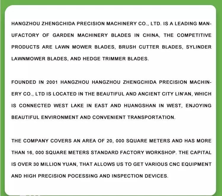 2021 High Quality Cylinder Mower Blade (Zcd-Hob-6)