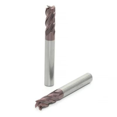 Hot Selling Tungsten Carbide End Mill Coated Tialn 4 Corner Radius Cutting Tools