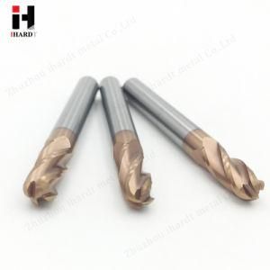 HRC55 4 Flute 5 Carbide Ball Nose End Mill CNC Milling Cutters
