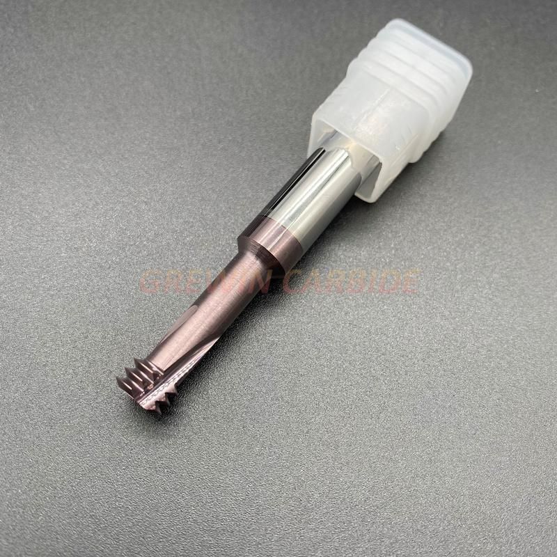 Grewin-3 Flute Thread Milling Cutter 60 Degree Metric Carbide End Mill CNC Router Bit - M3