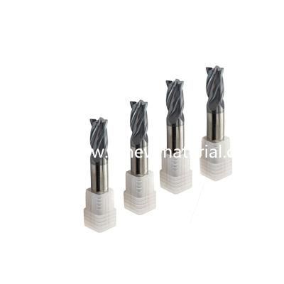 HRC 55 Solid Carbide 4 Flute End Mill for Aluminum and Wood
