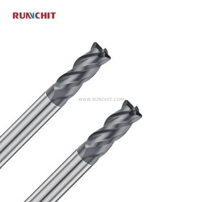 Standard HRC55 4 Flutes Solid Carbide Roughing End Mill for Mindustry Industry Materials High Die Industry (DRB0305A)