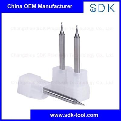 HRC55 Miniature Solid Carbide Ball End Mills for Brass