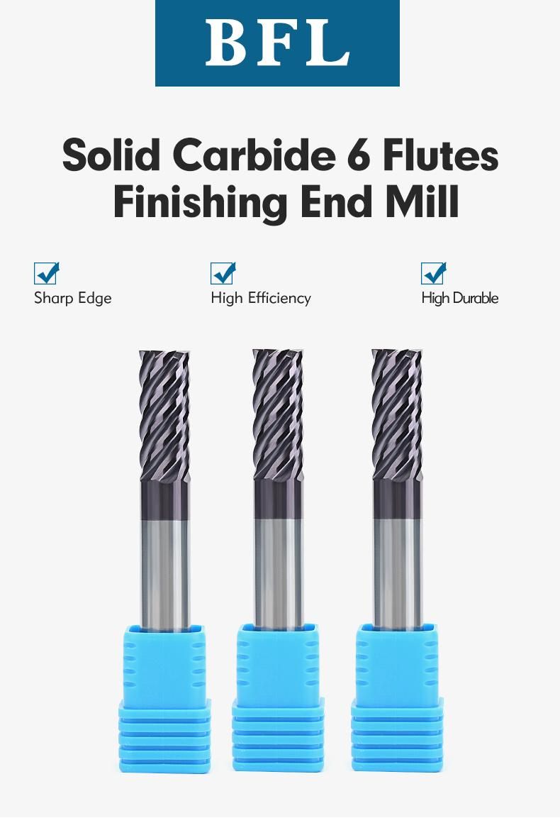Bfl Solid Carbide 6 Flutes Finishing End Mill