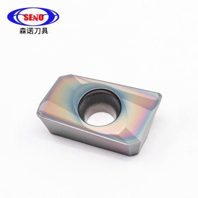 CNC Cutting Tools Face Milling Carbide Coate Royal Blue for Machining Titanium Alloy Apmt1604pder-H2