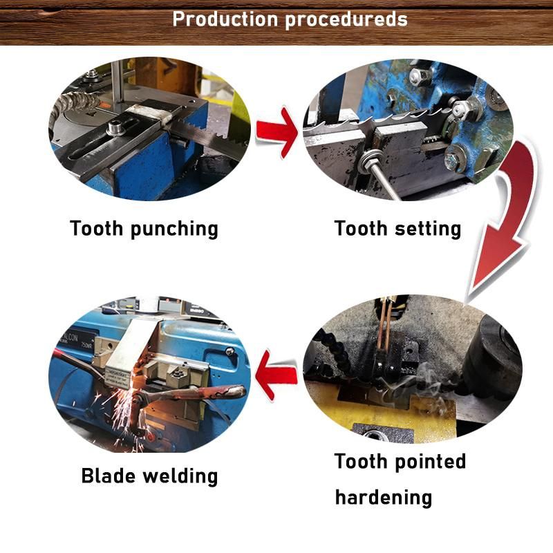 PV Teeth Form Wide Band Saw Tooth Shape for Heavy-Duty Band Saw Machine