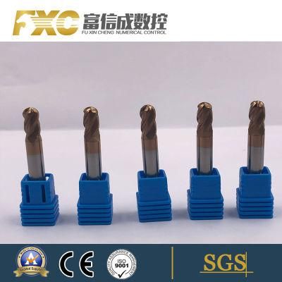 Fxc HRC45/55/60/65/68 Flat Ball Nose Square Carbide Milling Cutter