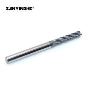 Solid Carbide 4 Flute Long Flute End Mills 8mm 4 Flat Cutting Tools for Side Milling