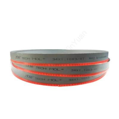 34X1.1mm OEM M42 HSS Bimetal Bandsaw Blade Coil for I Beam Cuts