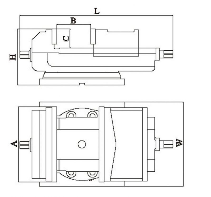 Qb160, Q13160 Jaw Width160mm, Opening180mm, Boring Machine Vice