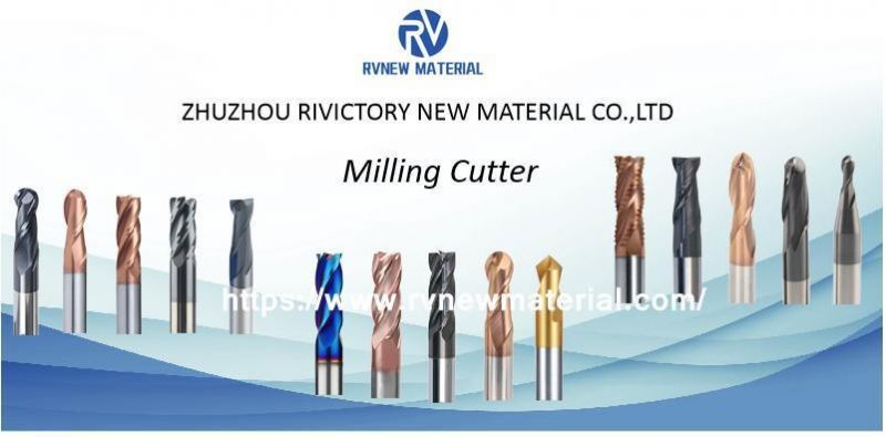 Cemented Tungsten Carbide Indexable Cutters Flatten 4 Flute Milling Cutter Square Solid End Mill