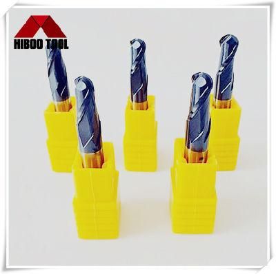 HRC48 Stardard Carbide Ball Nose End Mills with 2 Flutes