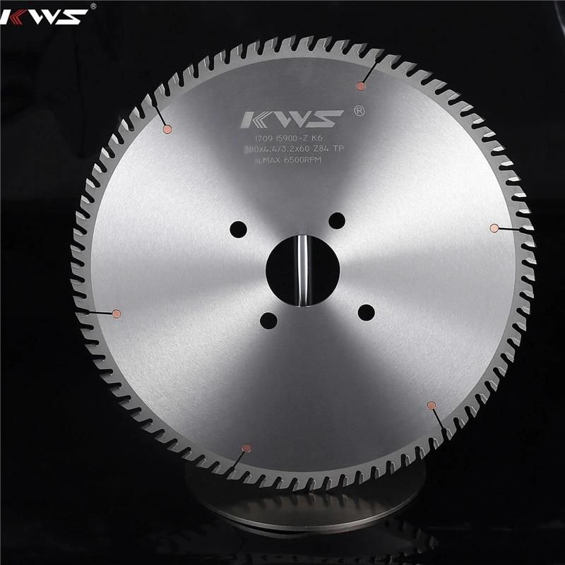 Kws Tct Carbide Circular Saw Blades for Laminated Board, MDF, Plywood, Solid Wood Cutting High Efficiency Good Surface