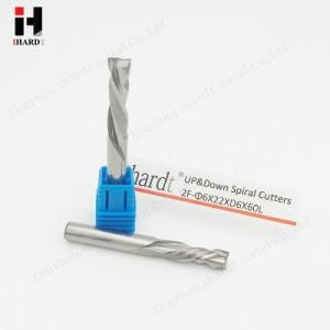 Ihardt Carbide up&Down Cut Two Flute Spiral End Mill Bits for CNC Router