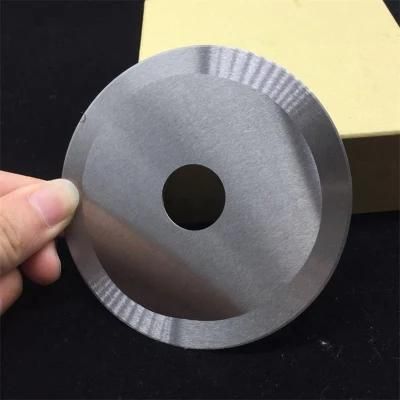 Round Circular Tungsten Carbide Cutting Shear Paper Disc Knife Blade