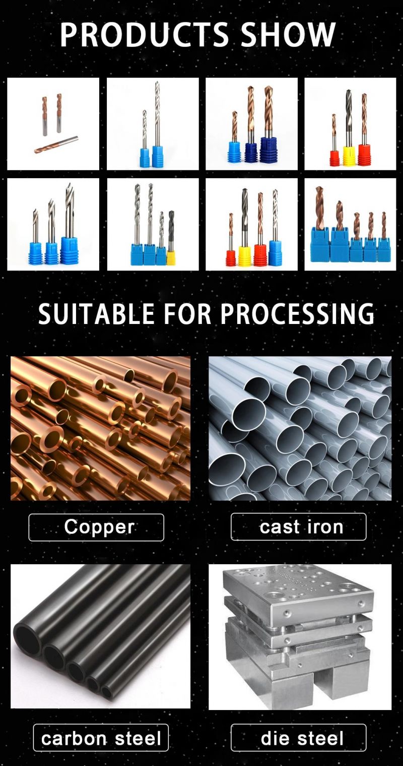 High Performance Tungsten Carbide Drill Bits Without Coating