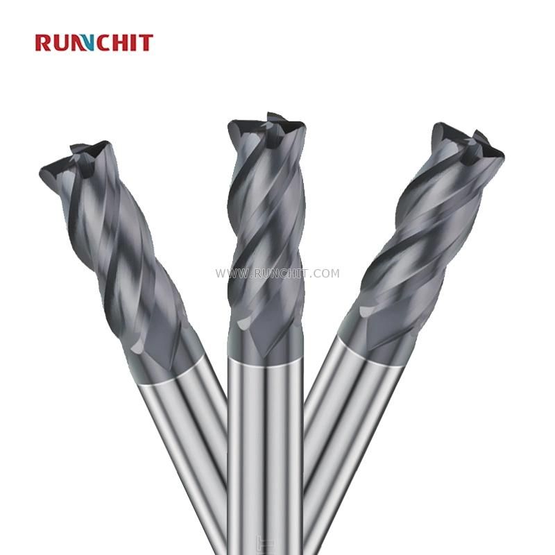 55HRC 4 Flutes Cemented Carbide Square End Mill with Coating for Mindustry Industry Materials High Die Industry (DRB0305Z)