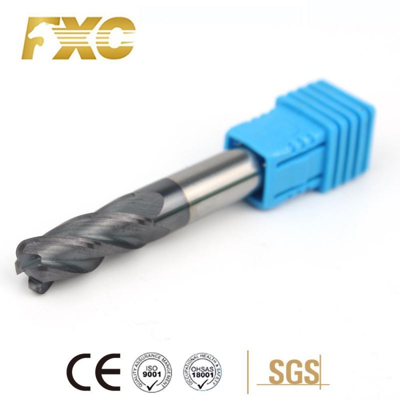 Carbide HRC45 4 Flutes Milling Cutter Mechanical Workshop Tools