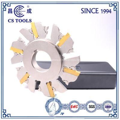 Carbide Insert 6 Teeths Machine Clamp Cutter for Milling Grooves