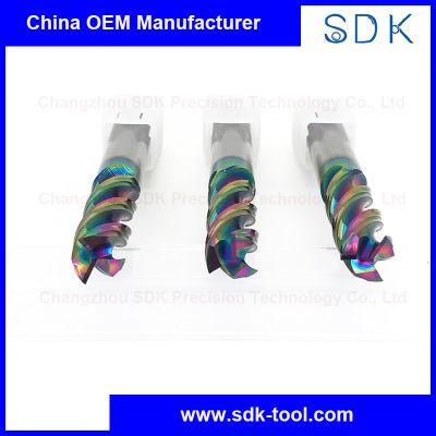 Low Price High Quality U Shape Big Feed Long Lifetime Solid Carbide End Mill Wholesale for Aluminium Dlc Coated