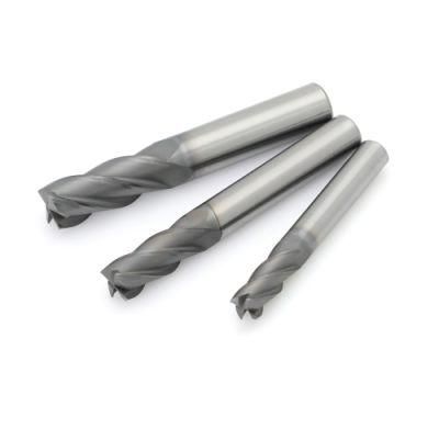 Tungsten Carbide High Speed End Mill with Highly Heat-Resistant Altin Coating