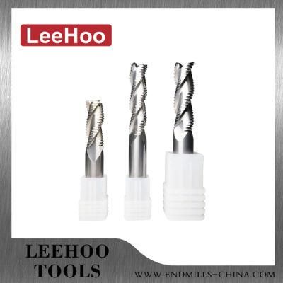 Standard HRC55 4 Flutes Carbide Alloy Roughing Cutting Tools for Aluminum