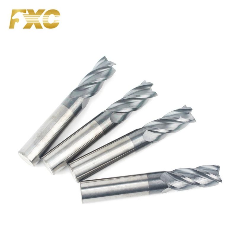 Hot Sale Solid Carbide HRC45 Square End Mill Cutter for Steel