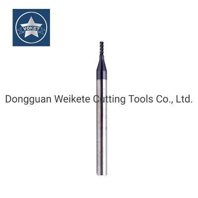 58&deg; Solid Tungsten Carbide End Mill 4 Flutes Square Mills Milling Cutter HRC58 1mm 1.5mm 2mm 2.5mm 3mm 4mm 5mm 6mm 8mm 10mm 12mm