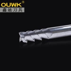 Solid Carbide 3 Flutes End Mill for Aluminum