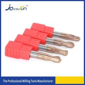 Two Flutes HRC55 Tisin Coated Ball Nose Carbide CNC Cutting Tool