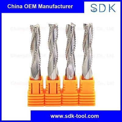 High Performence Woodworking Tools Solid Carbide Roughing End Mills for Wood