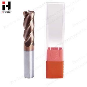 HRC55 Corner Radius Variable Helical Angle End Mill with Tiain Coating