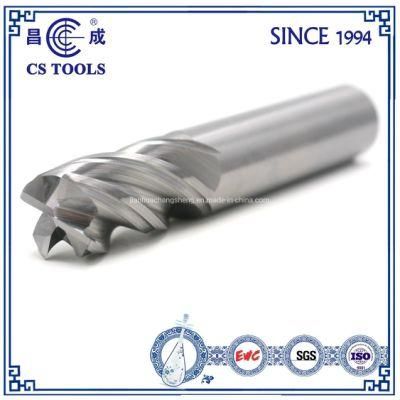 Solid Carbide 4 Flutes Corner Rounding End Mill for Processing Steel