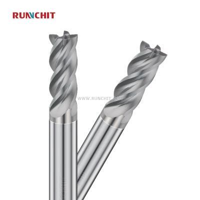 HRC 55 4 Flutes Cutting Tool for Aerospace and Military Industry Medical Care (UE0204)