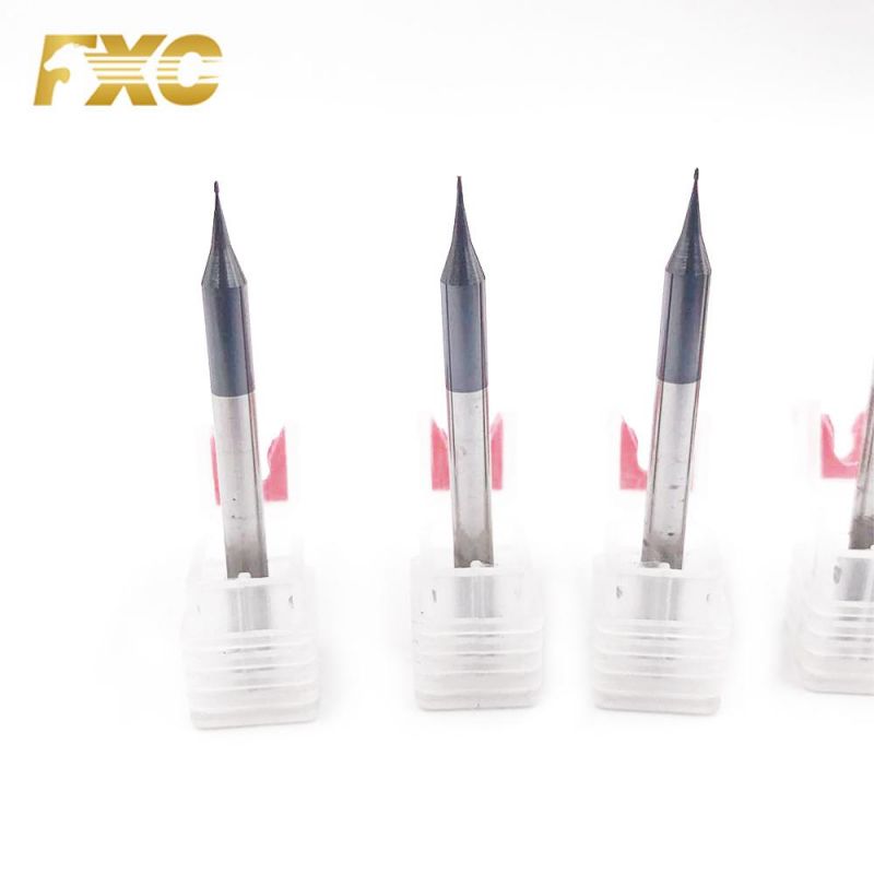 Tungsten Carbide High Precision 2 Flutes Micro Milling Tool for Aluminum