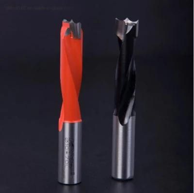 Kws Dowel Drill Bit Brad-Point 7mm 57mm L/R K6 Carbide Head Woodworking Drill Bit