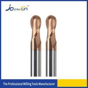 HRC 55 2 Flutes Solid Carbide Ball Nose Endmill