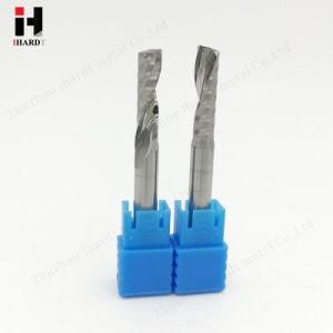 Ihardt HRC55 One Flute Spiral End Mill Bits for Wood and Acrylic Cutting