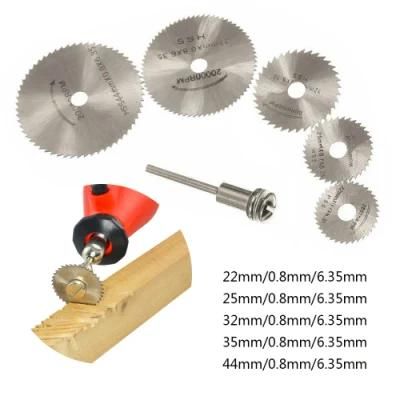 6PCS Mini HSS Circular Saw Blade Jig Saw Rotary Tool Wood Cutting Discs