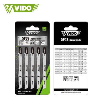 Customized Vido HSS Hcs T101br 100 PC T-Shank Type Jig Saw Blades