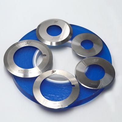 Paper Slitting High Precision Beveled Round Blade Top Dish Cutting Slitter Circular Knives