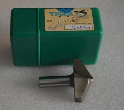 Tiger Shark 120/150 Centigrade V Type Slotting Cutter Router Bit for Wood Working