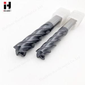 CNC Cutting Tools 4 Flute Flat Carbide End Mills for for Stainless Steel