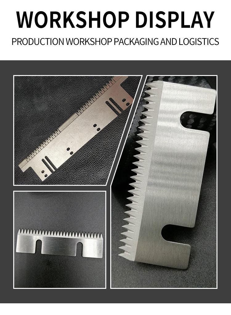 Njwg Packaging Machine Tooth Blade HSS Food PVC Cling Film Cutter Packaging Machine Blade for Packaging Machine