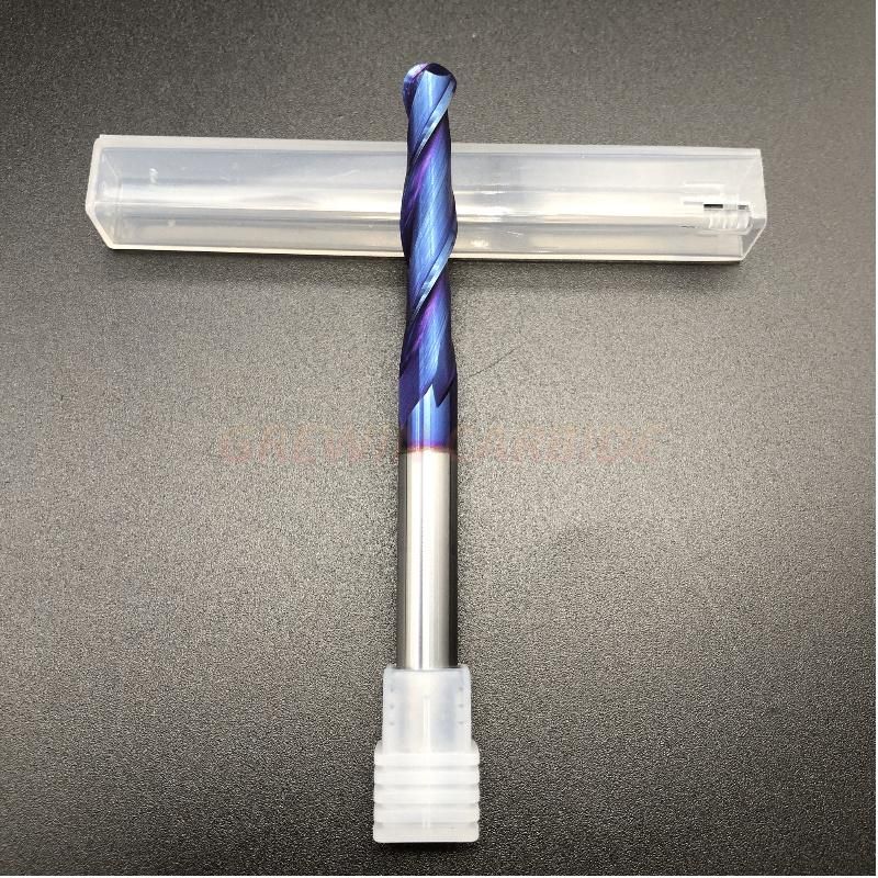 Gw Carbide Cutting Tool-Tungsten Carbide CNC Milling Cutter Ball Nose End Mill with HRC65