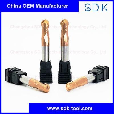 2 Flute Solid Carbide Ball End Mills Cutter Manufacturers for Steel
