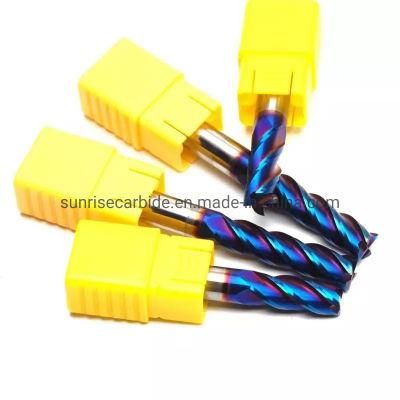 HRC60 Carbide 4 Flutes Standard Length End Mills for Cutting Tools