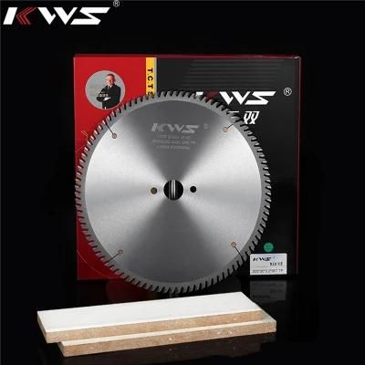 Kws Tct Carbide Circular Saw Blade for Laminuated Board, MDF, Plywood Board, and solid Wood Cutting