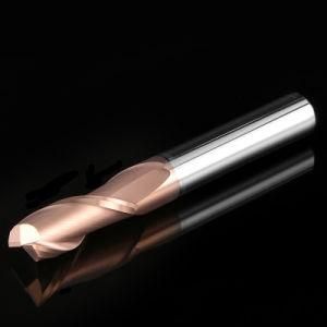 Manufacture HRC55 Coated Solid Carbide 2 Flutes End Mill