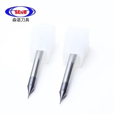 China Manufacture CNC Milling Cutter 2flutes HRC60 Carbide Micro Square End Mill